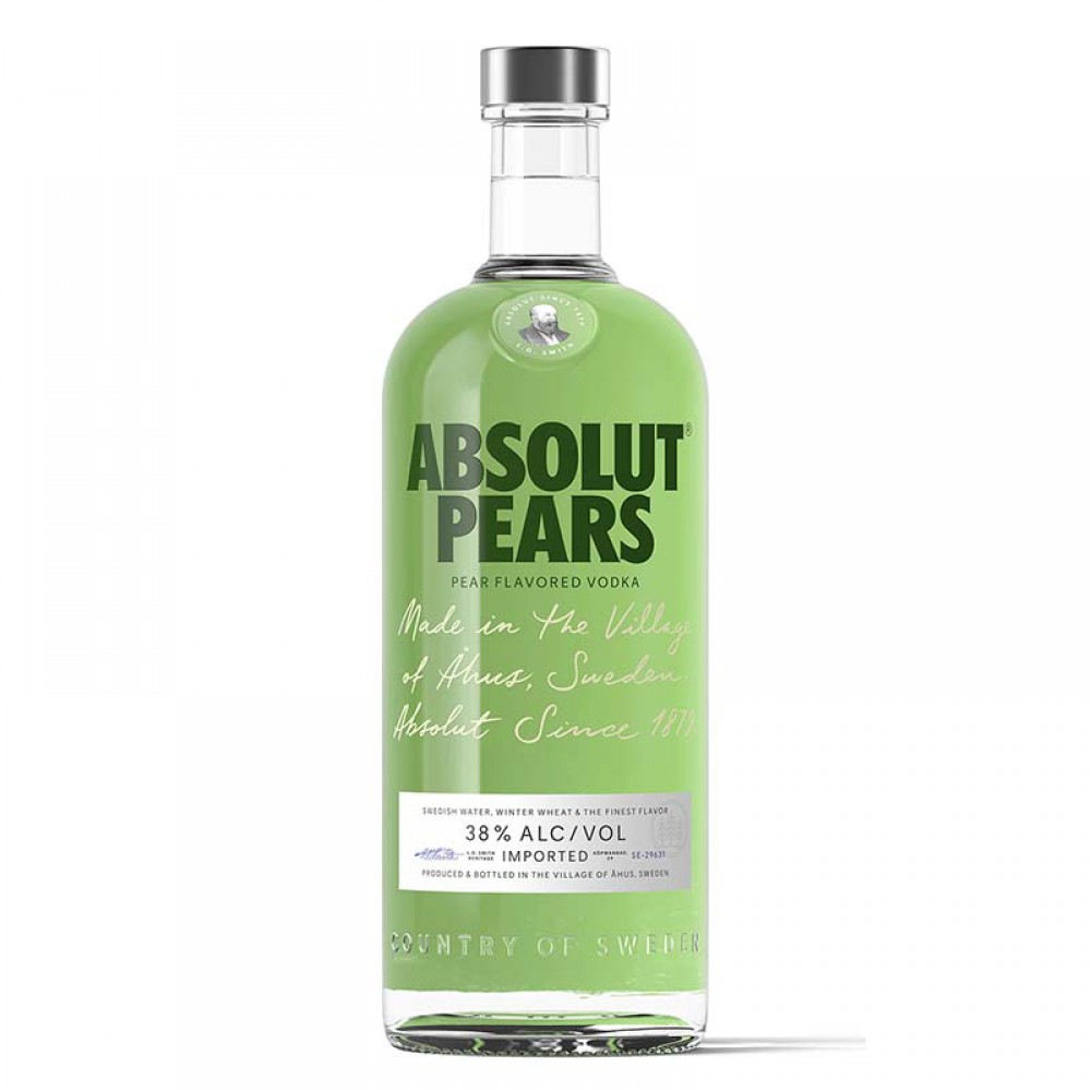 <b>Absolut</b> Vodka (Pears) - litre.