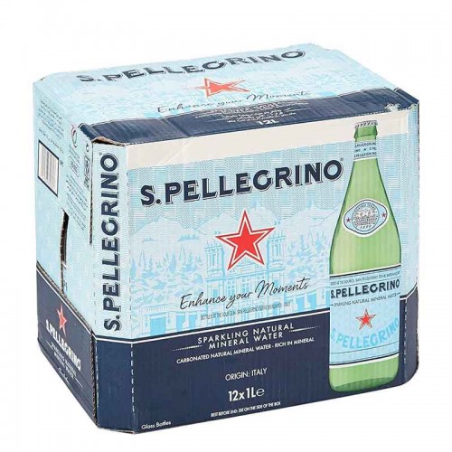 San Pellegrino Sparkling Water - btl 1000ml - per case