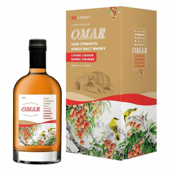 Omar Cask Strength Single Malt Whisky (Lychee Liqueur Barrel)